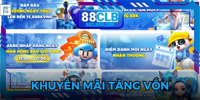 Khuyến mãi 88CLB giúp tăng nguồn vốn